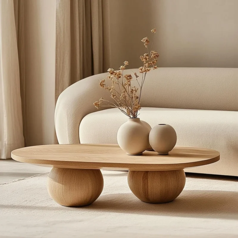 Farmhouse Tamarind Wood Live Edge Coffee Table