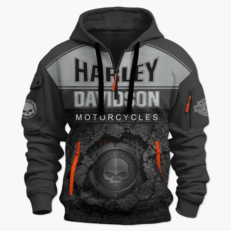 Vintage Inspired Fanwear Hoodie Half Zip - HoodieHalfZip